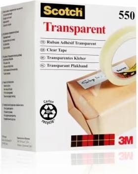 Image du produit Scotch Ruban adhésif 550 Film adhésif 19 mm x 19 mm Transparent (19 mm)