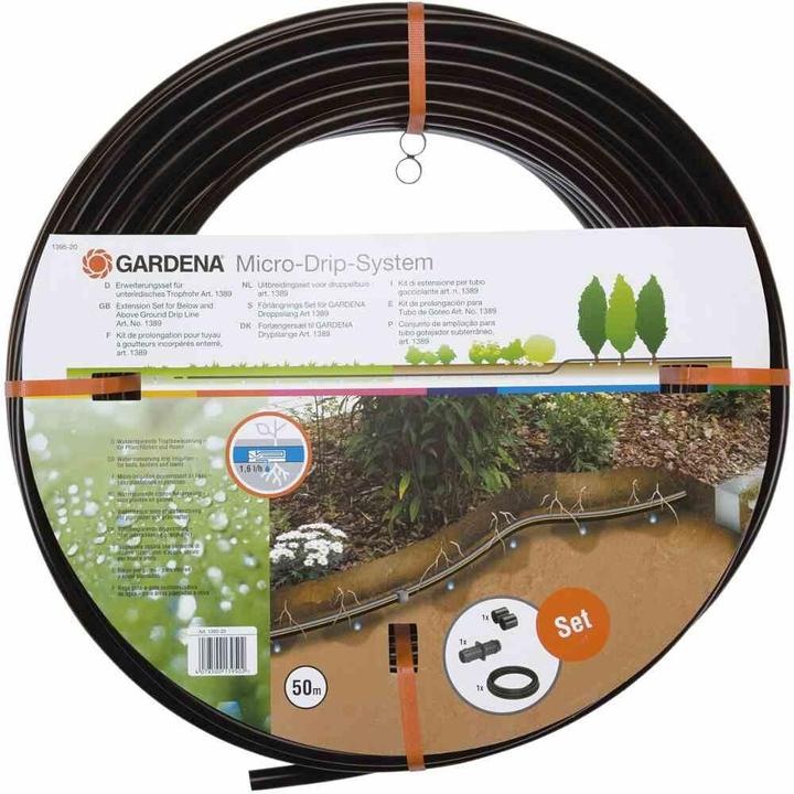 Produktbild Gardena Erweiterung Tropfrohr unterirdisch (Tropfschlauch + Tropfrohr)
