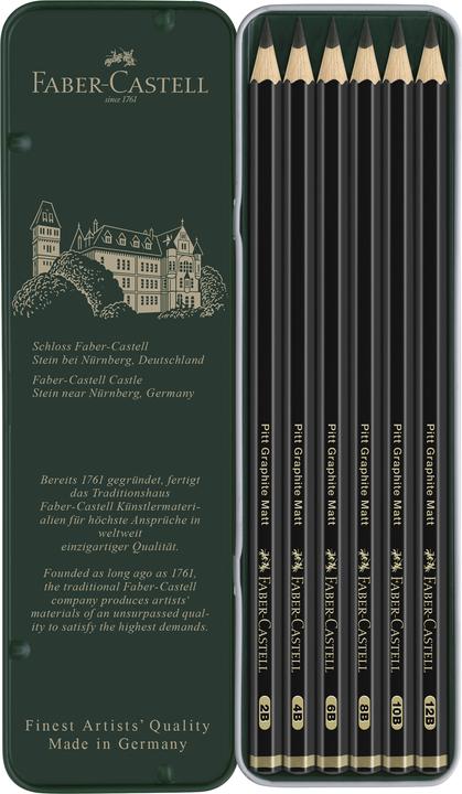 Actual product image Faber-Castell Pitt Graphite 6some (M, 6 x)