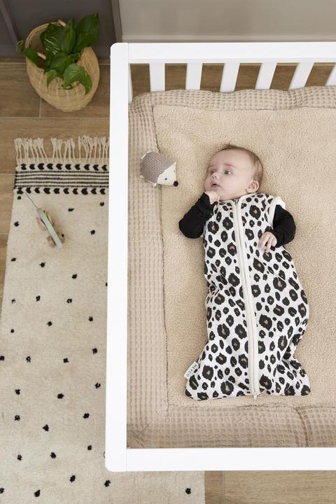 Actual product image Meyco Baby Waffle Teddy Playpen Pad - sand (80 cm, 100 cm)