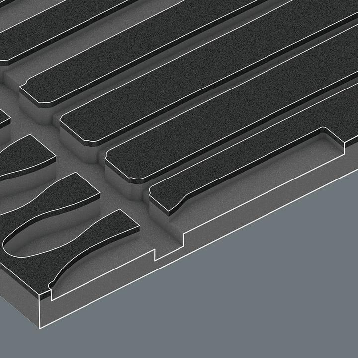 Actual product image Wera 9783 Foam insert Pferd file set 1 (405 mm)