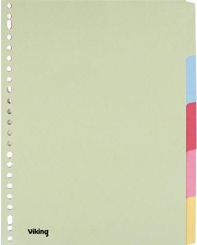 Produktbild Viking Standard Blanko Register DIN A4 Farbig sortiert Mehrfarbig 5-teilig