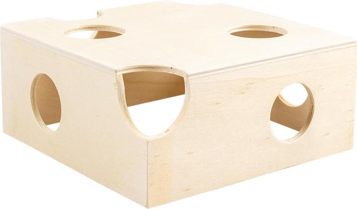 Produktbild Duvoplus Nagerspielzeug Holzhaus mit Brücke