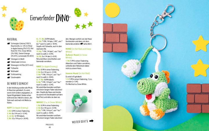 Produktbild Helden der Kindheit – Schlüsselanhänger häkeln (Deutsch, Yvonne Rapp, 2023)