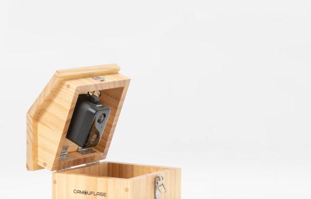 Produktbild WildcameraXL Camouflage Vogelhaus EZ Nesteye, Grundfarbe: Braun, Tierart: Vogel