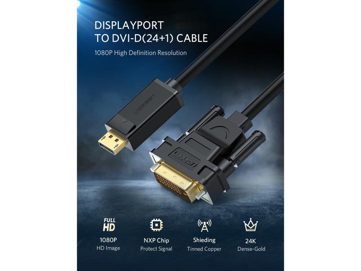 Produktbild Ugreen Display Port auf DVI (2 m, DisplayPort)