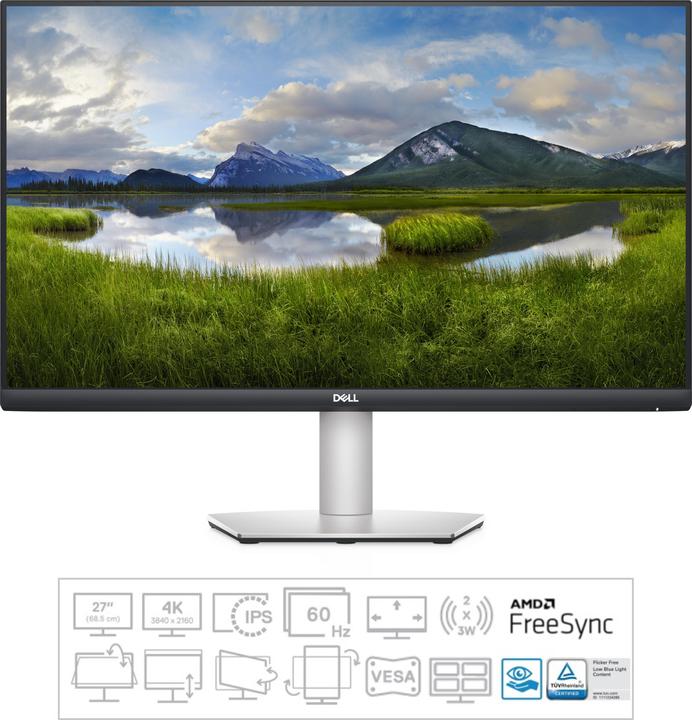 Actual product image Dell S2721QS (3840 x 2160 Pixels, 27")