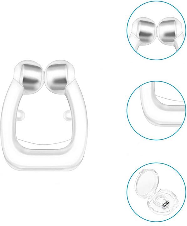 Actual product image Stride Magnetic anti-snoring nose clip