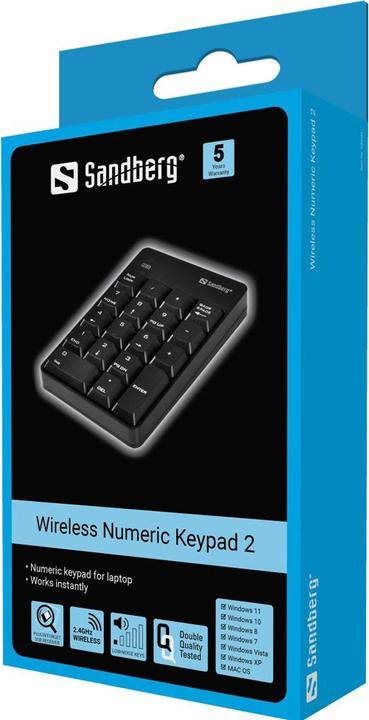 Actual product image Sandberg Numeric Keypad 2 (Numeric keypad, Wireless)