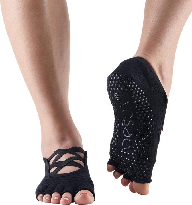 Actual product image Toesox Womens/Ladies Elle Gripped Half Toe Socks (M)