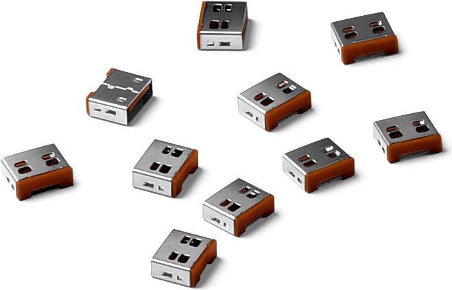 Image du produit Smart Keeper Basic USB-A Port Blocker marron 10 pcs.