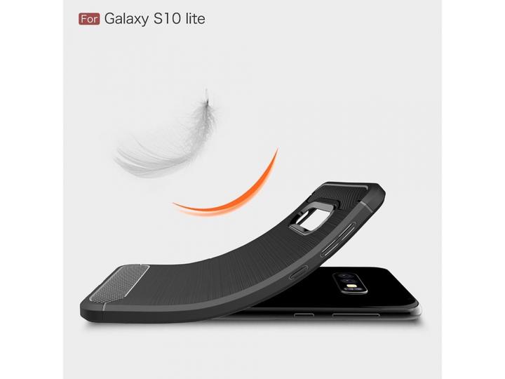 Produktbild Screenguard Samsung Galaxy S10e Hülle Carbon Brushed Soft TPU (Samsung Galaxy S10e)