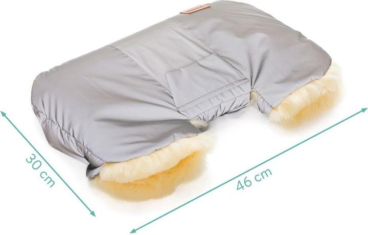 Produktbild Fillikid Fusssäcke für Kinderwagen & Buggys Lammfell-Handwärmer Nyby Reflect mit reflektierendem