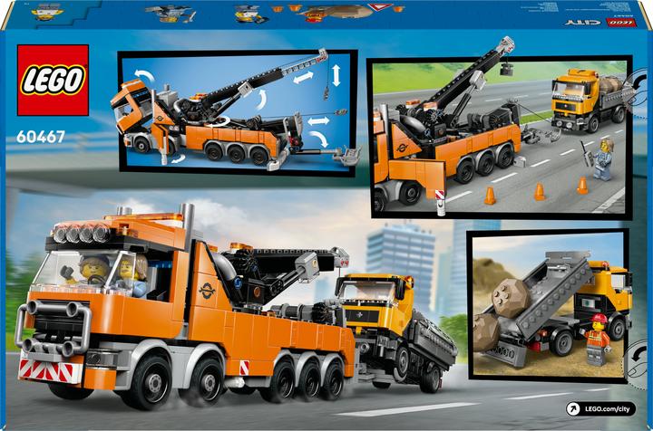 Image du produit LEGO Le remorqueur avec grue pour poids lourd (60467, LEGO City)