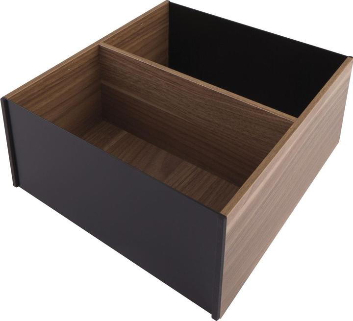 Actual product image Blum Ambia-Line front pull-out frame interior partition 271x242x110mm Tennessee walnut