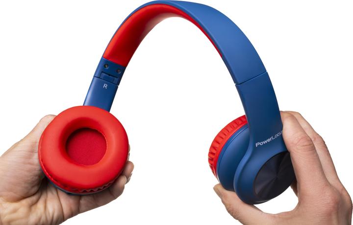 Image du produit PowerLocus PLED Bluetooth-Kinderkopfhörer blau/rot