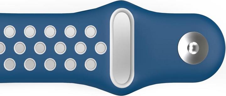 Produktbild Hama 00086227 Smartwatch-Zubehör Band Blau (Silikon, Rostfreier Stahl, Versa 2, Versa Lite, Versa)