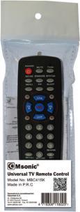 Image du produit Msonic MBC415K Télécommande IR sans fil pour TV Boutons poussoirs (Télécommande universelle, Miracast)