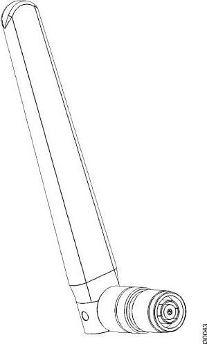 Actual product image Cisco AIR-ANT2524DW-RS= Network Antenna Omnidirectional Antenna RP-TNC 4 dBi (5G)