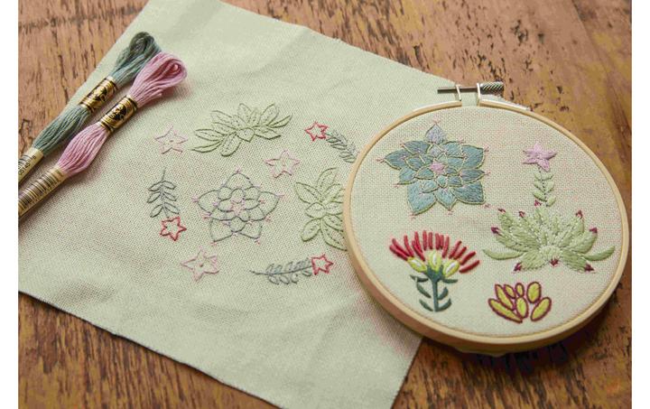 Produktbild DMC Stickset Mindful Making Duo Miniaturgarten