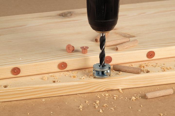 Produktbild wolfcraft 4 Dübelfixe – Dübel-Markierspitzen, Ø 8 mm (4 Stk.)