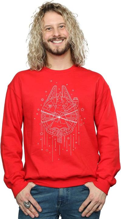 Produktbild Star Wars Millennium Falcon Christmas Tree Delivery Sweatshirt (XL)