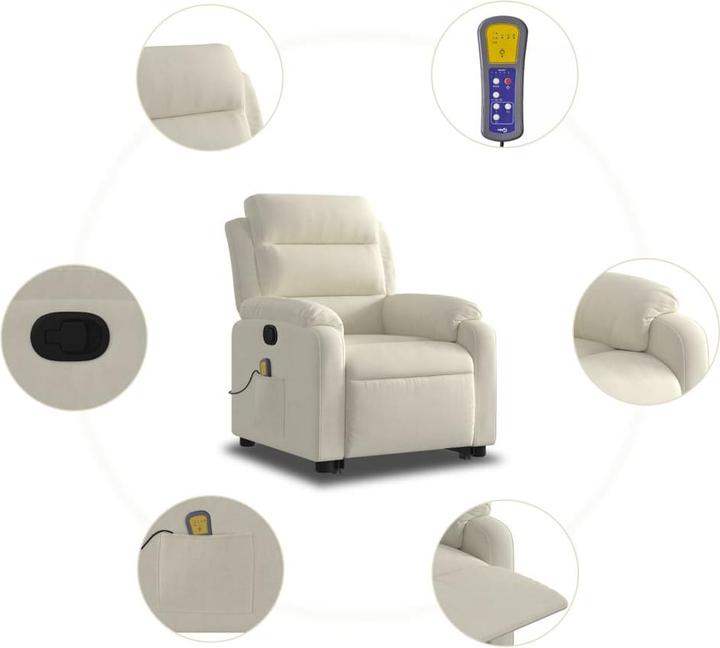 Produktbild VidaXL Massagesessel mit Aufstehhilfe Samt