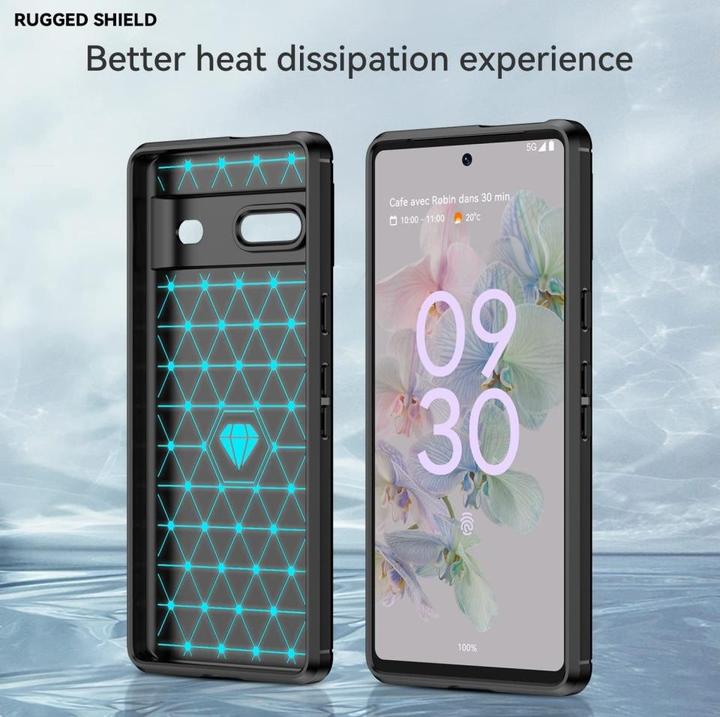 Actual product image Screenguard Carbon Brushed Soft TPU Case (Google Pixel 7)