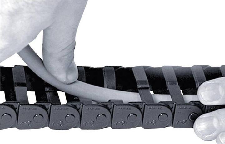 Immagine prodotto igus Easy Chain® E-Chain® E16.4 117.4.12PZ Staffa di montaggio Principio di funzionamento a pulsante (Foro cavo, 5.50 cm)