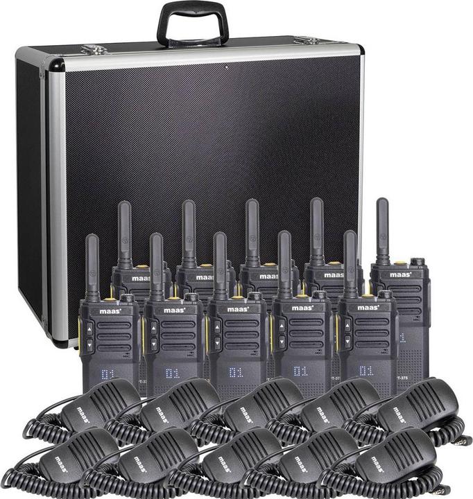 Actual product image Maas Elektronik Team-Set PT-375 KEP-360-K 150114 PMR-Handfunkgerät 10er Set