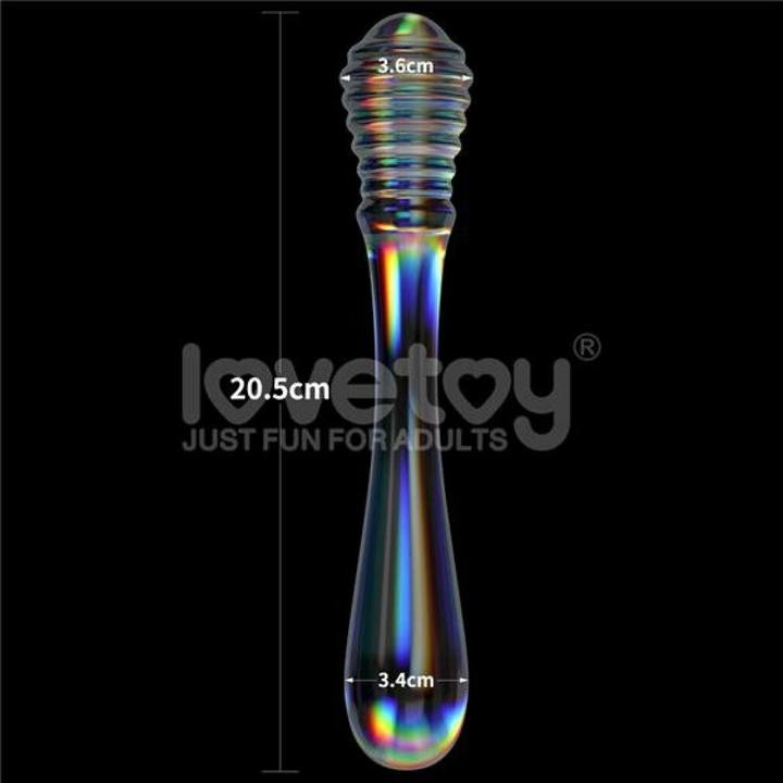 Produktbild Love Toy LoveToy Twilight Gleam Glas Dildo Twin Pleasures