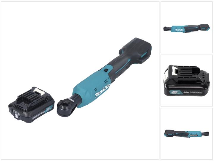 Immagine prodotto Makita WR 100 DA1 Cricchetto a batteria 12 V 47,5 Nm 1/4" 3/8" + 1x batteria 2,0 Ah - senza caricatore (3/8", 1/4")