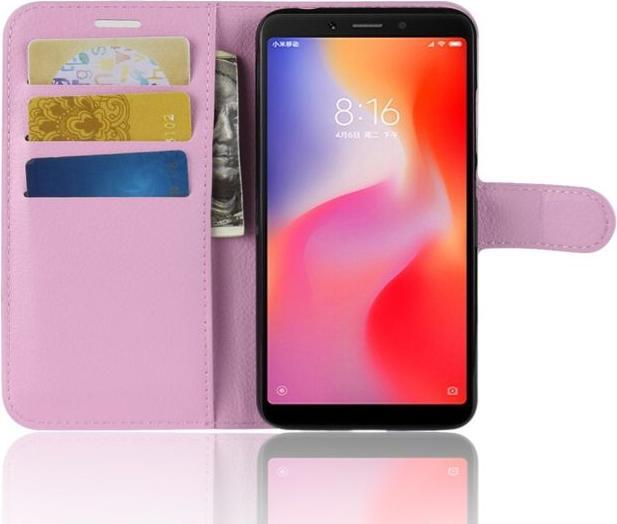 Actual product image MU Classic Litchi Leather Bookcover Series (Xiaomi Redmi 6)