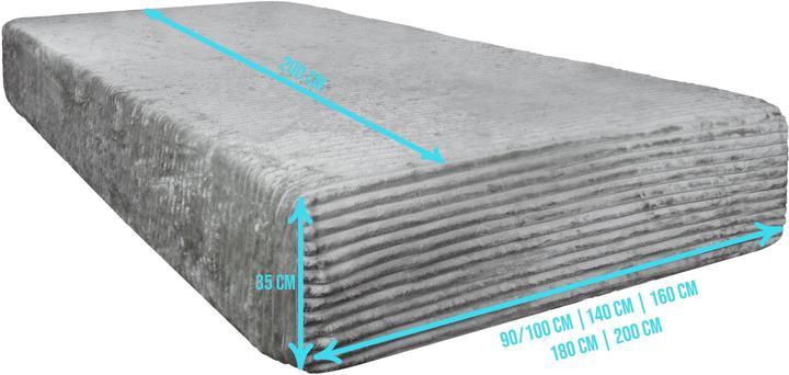 Actual product image Aspero 2 Spannbettlaken aus Streifen-Flanell Parana (180 x 200 cm)