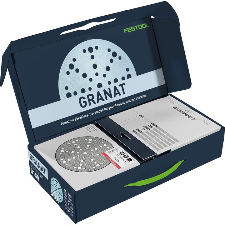 Actual product image Festool Grinding disc STF D150/48 GR set (P80, P320, P180, P60, P220, P120)