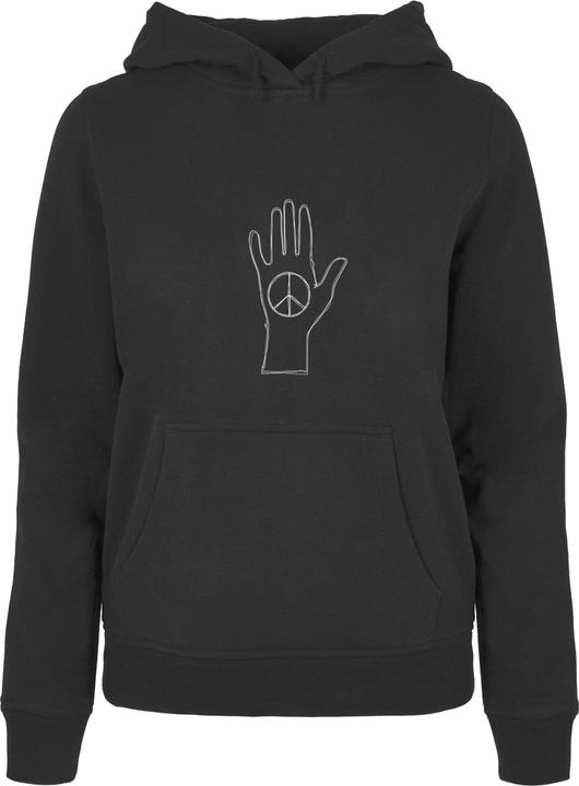 Merchcode LadiesPeace - Scribble Hand Black Basic Hoody - 161639