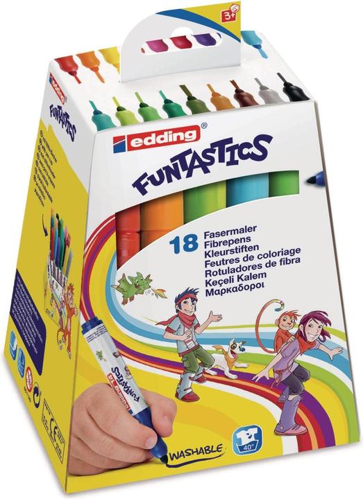 Produktbild Edding Fasermaler 14 Funtastics (Mehrfarbig, 18 x)