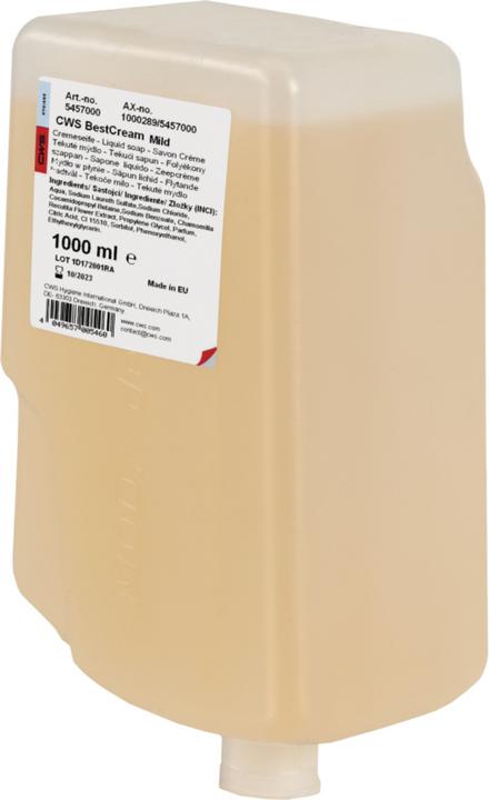 CWS Seifencreme Best Mild 1000 ml Kartusche (Handseife Nachfüllpackung, 1000 ml)
