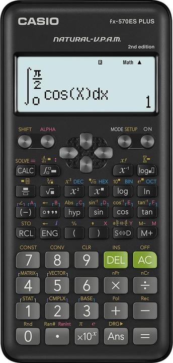 Casio Fx-570Es Plus 2 Calcolatrice Scientifica con (Batterie)