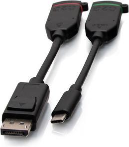 Image du produit C2G Boucle d’adaptateurs universelle dongle HDMI® 4K avec DisplayPort™ et USB-C® à code couleur (USB-C)