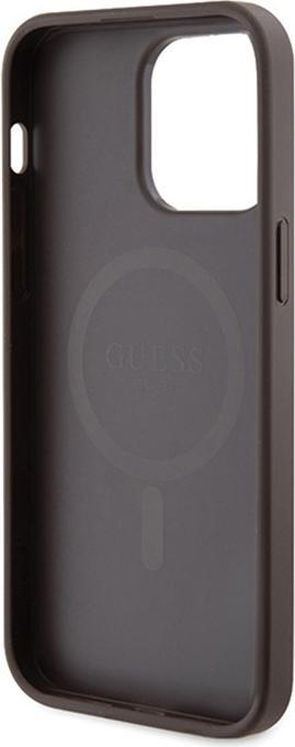 Immagine prodotto Guess GUHMP15LG4GFRW iPhone 15 Pro 6.1" brązowy/marrone custodia rigida 4G Collection in pelle metallo (Apple iPhone 15 Pro)