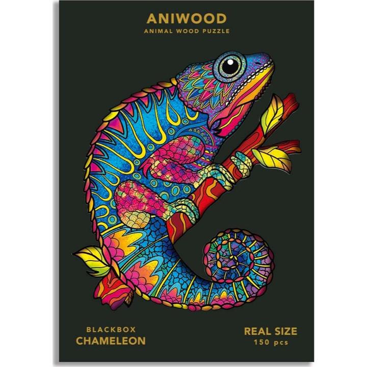 Image du produit Aniwood Puzzle motif caméléon (M) (150 pièces)
