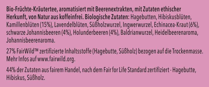Nährwerte und Zutaten Pukka Morning Berry (34 g)