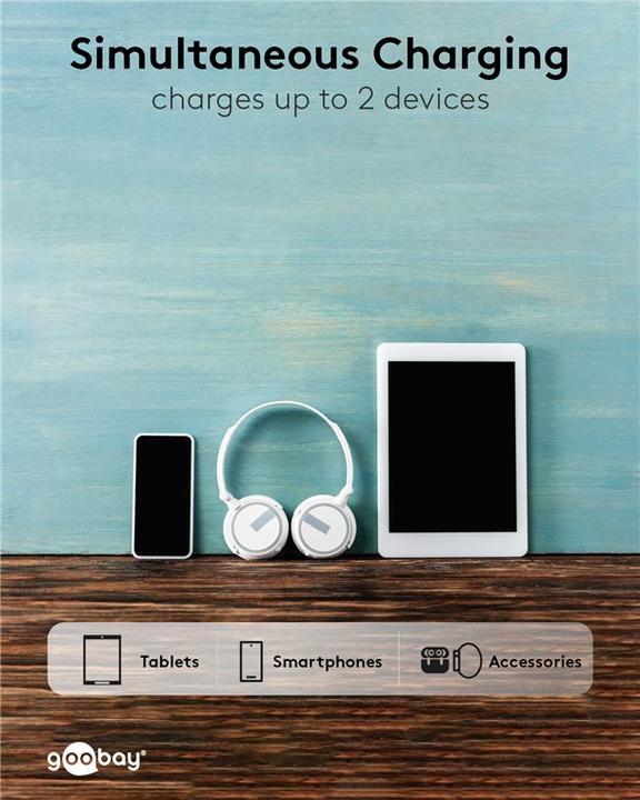 Actual product image Goobay Powerbank Slimline 10.000 mAh (10000 mAh, 37 Wh)