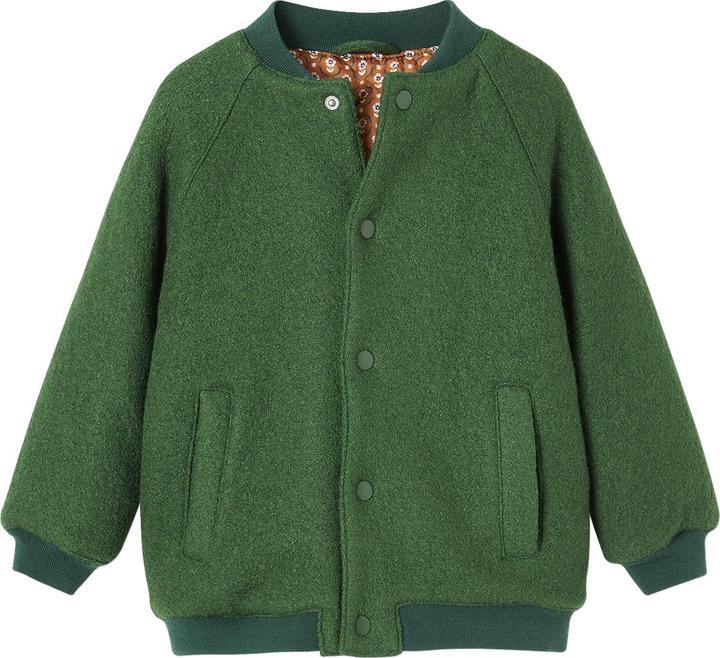 Vertbaudet Mädchen Bouclé-Collegejacke, Wattierung Recycling-Polyester
