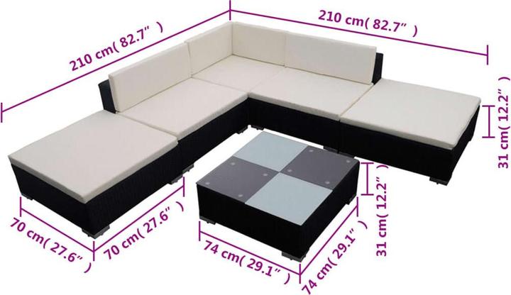 Produktbild VidaXL Garten Lounge