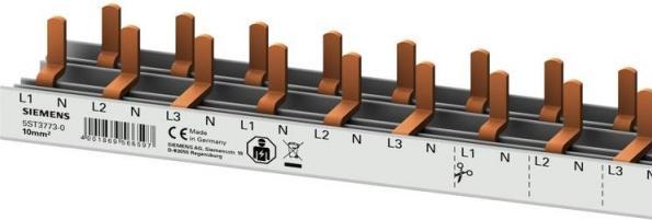 Produktbild Siemens Stift SaS 10qmm 3p/N 5ST3773-0 Kompakt 1000mm Sammelschiene