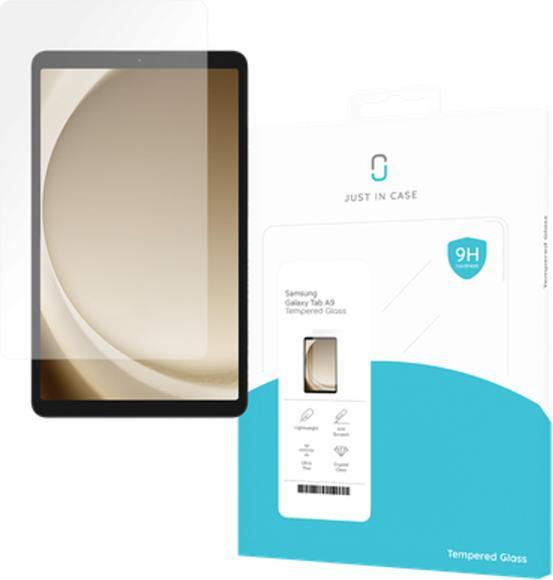 Actual product image Just in Case Tempered glass clear screen protector Samsung Galaxy Tab A9 (1 Piece, Galaxy Tab A9)