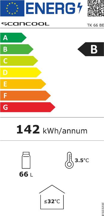 Etichetta energetica Scandomestic TK 66 BE (63 l)