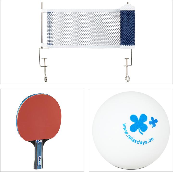 Actual product image Relaxdays 9pcs table tennis set